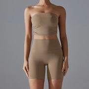 Non-slip Insert Strapless Sports Bra