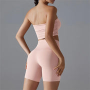 Non-slip Insert Strapless Sports Bra
