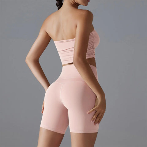 Non-slip Insert Strapless Sports Bra