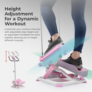 Sunny Health & Fitness Total Body 2-in-1 Smart Stepper Machine