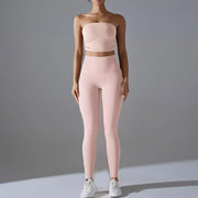 Non-slip Insert Strapless Sports Bra