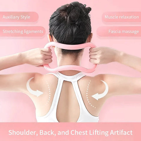 5pcs Yoga Equipment Set, Including Leg Training Clip, Yoga Stretching Ring, 8 Shaped Resistance Rope, Pedal Puller, Yoga Fitness