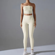 Non-slip Insert Strapless Sports Bra