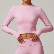 Women Long Sleeve Yoga Shirts
