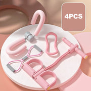 5pcs Yoga Equipment Set, Including Leg Training Clip, Yoga Stretching Ring, 8 Shaped Resistance Rope, Pedal Puller, Yoga Fitness