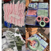 Customized Ankle Wrist Bangles Barbell Bar Beam Power Ring Silicone Weights Bracelets Yoga Mat Dumbells Set Pilates Accessories