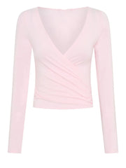 Women Pilates Wrap Top