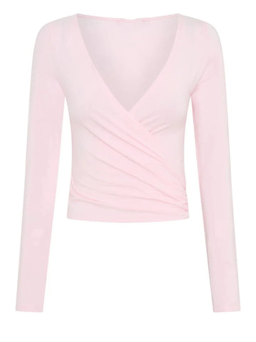 Women Pilates Wrap Top
