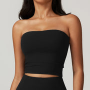 New Strapless Yoga Vest for Women Sexy Beautiful Back Sports Bra Shock Resistant Quick Drying Fitness Top for Women Underwear