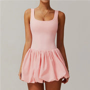 New Fake Two-piece Sports Dress