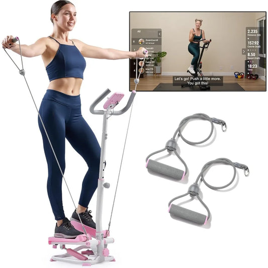 Sunny Health & Fitness Total Body 2-in-1 Smart Stepper Machine