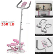 Sunny Health & Fitness Total Body 2-in-1 Smart Stepper Machine