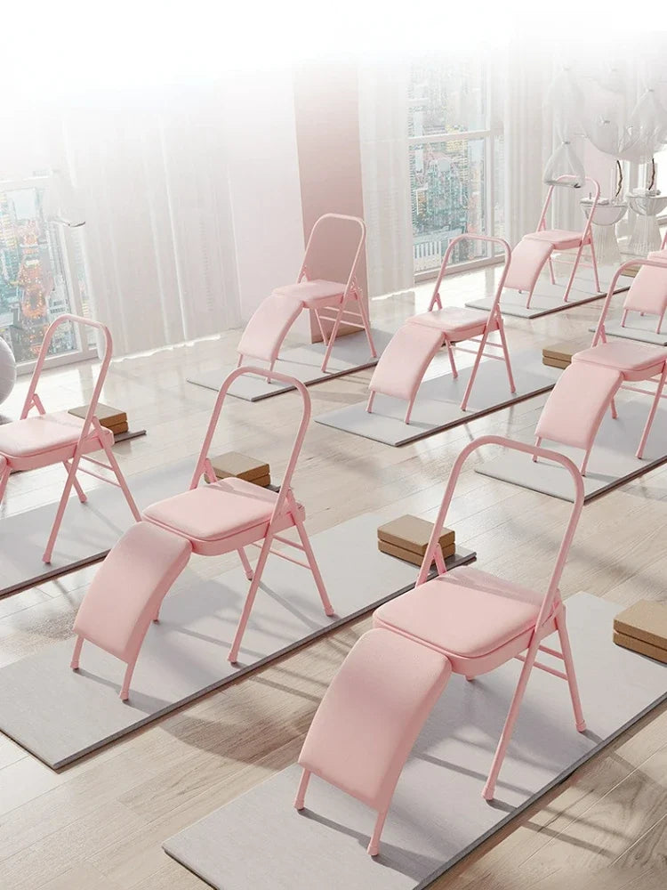 Folding Yoga Chair with Waist Support
