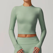 Women Long Sleeve Yoga Shirts