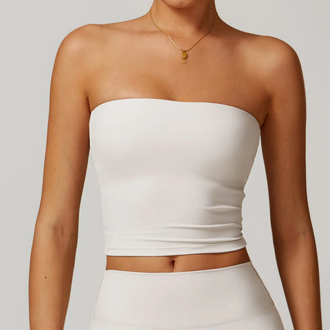 New Strapless Yoga Vest for Women Sexy Beautiful Back Sports Bra Shock Resistant Quick Drying Fitness Top for Women Underwear