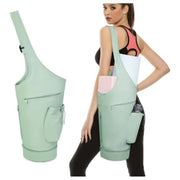 Yoga Mat Large Opening Long Tote Waterproof Wet Pocket  Holder