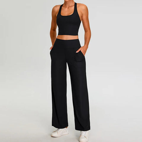 Ribbed Yoga Set Women's Sportswear
