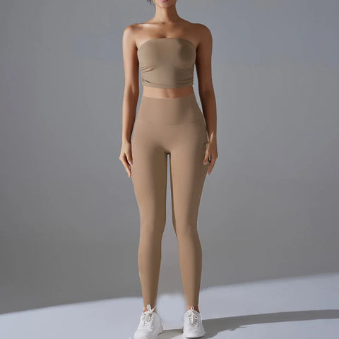 Non-slip Insert Strapless Sports Bra