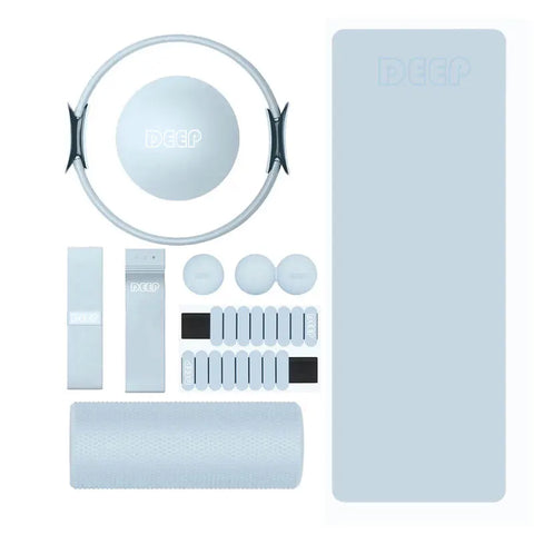 2025 Hot Sale Custom Logo Yoga Pilates Accessories Silicone Ankle Weight Yoga Mat Foam Roller Home Gym Fitness Kit