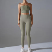 Non-slip Insert Strapless Sports Bra