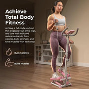 Sunny Health & Fitness Total Body 2-in-1 Smart Stepper Machine