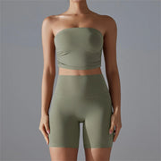 Non-slip Insert Strapless Sports Bra