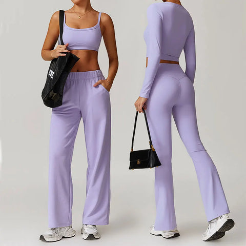 2PCS Women Clothes Yoga Set