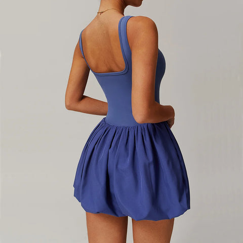New Fake Two-piece Sports Dress