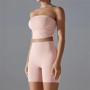 Non-slip Insert Strapless Sports Bra