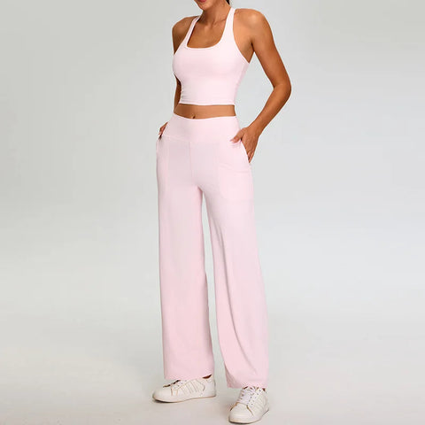 Ribbed Yoga Set Women's Sportswear