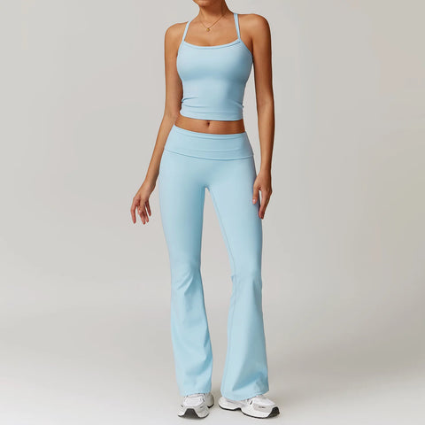 Gym Leggings Fashion Flared Pants