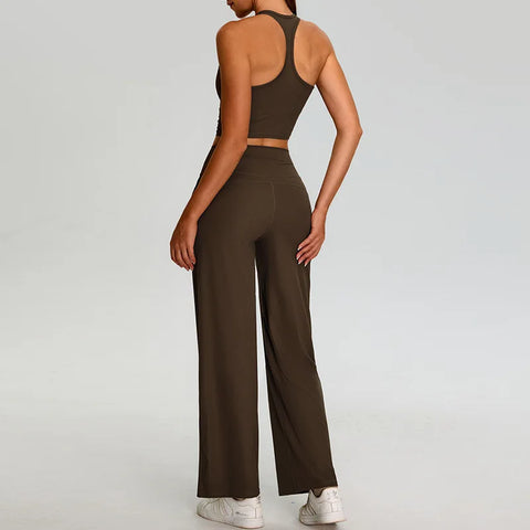 Ribbed Yoga Set Women's Sportswear