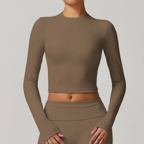 Women Long Sleeve Yoga Shirts