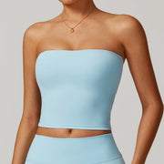 New Strapless Yoga Vest for Women Sexy Beautiful Back Sports Bra Shock Resistant Quick Drying Fitness Top for Women Underwear