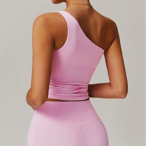 Women's Sexy One Shoulder Sports Bras