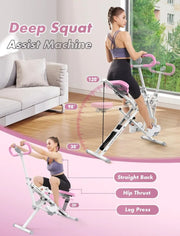 Pink Squat Machine