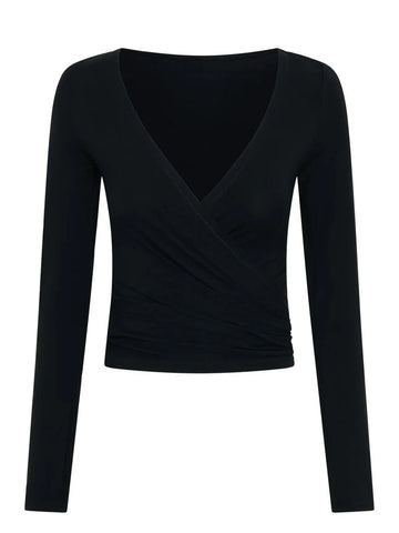 Women Pilates Wrap Top