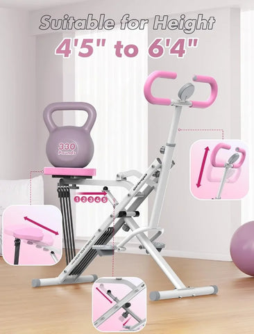 Pink Squat Machine
